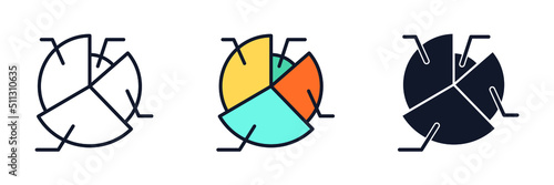 graph icon symbol template for graphic and web design collection logo vector illustration