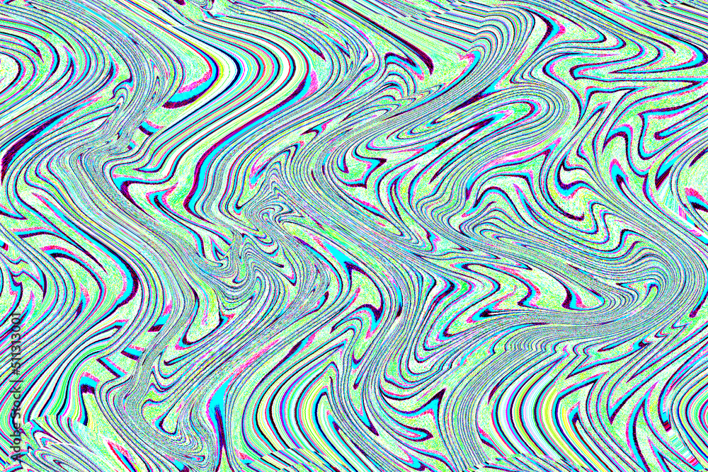 Fototapeta premium 淡い緑や青や白やピンクなどの細かいマーブル模様