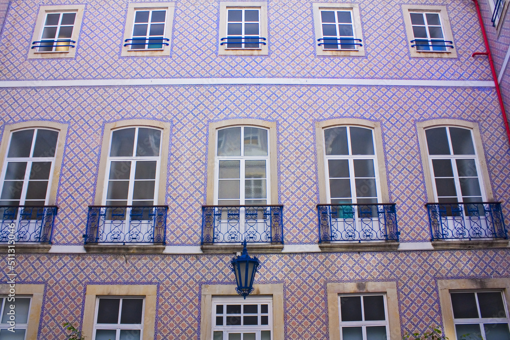 Courtyard of St. Christopher Clinic (Sao Cristovao Palace or Palácio Vagos) in Lisbon