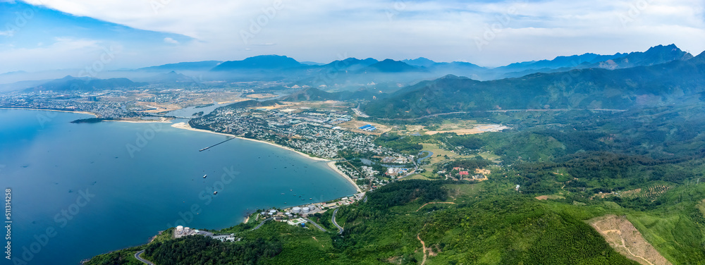 View of Hai Van Pass which is one of the most famous destination of Da Nang city.
