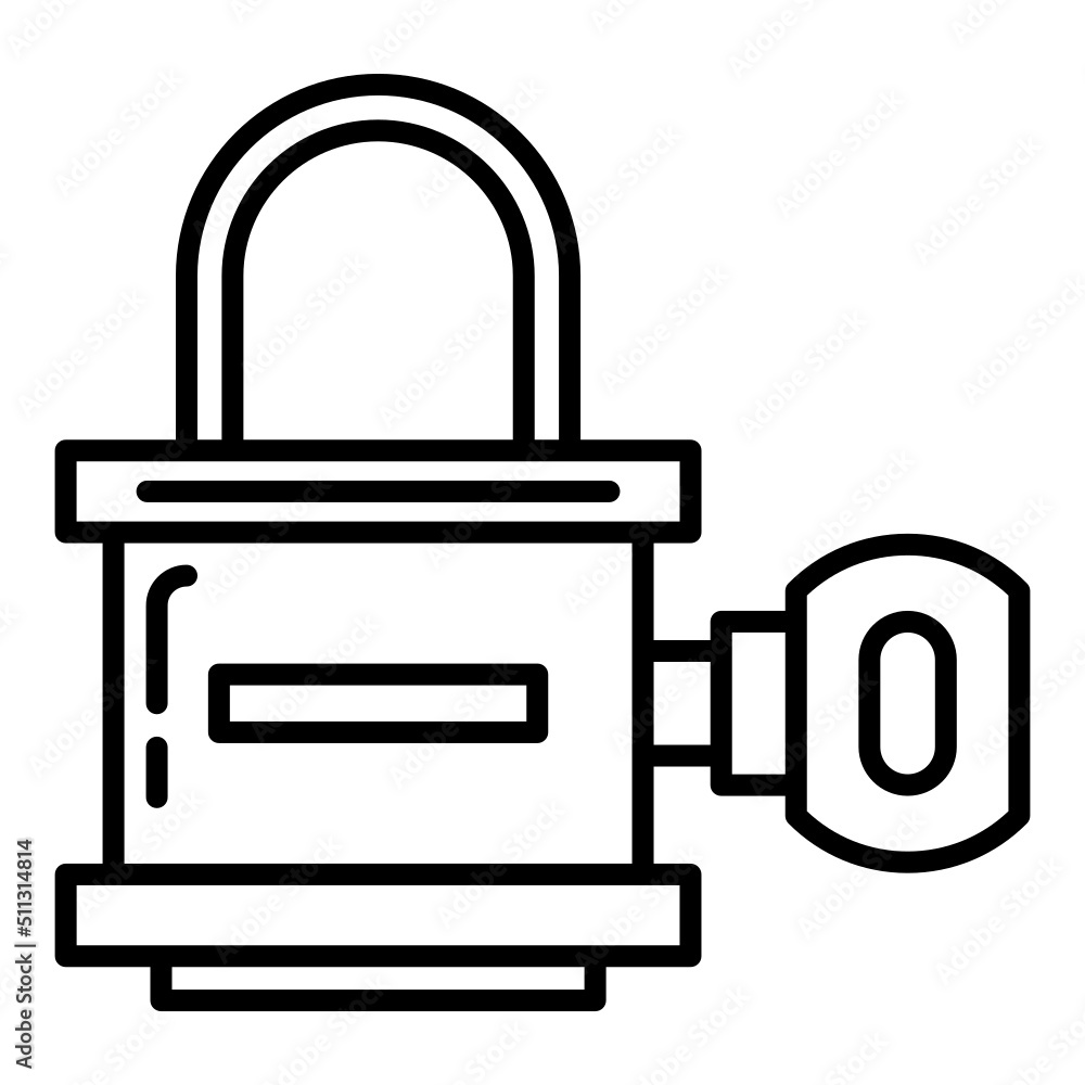 luxury padlock icon on transparent background luxury padlock icon on transparent background