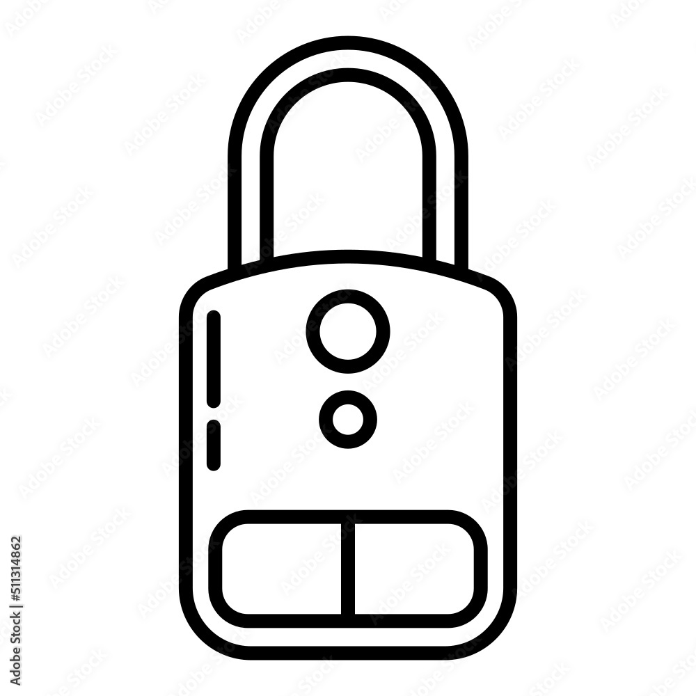 luxury padlock icon on transparent background luxury padlock icon on transparent background
