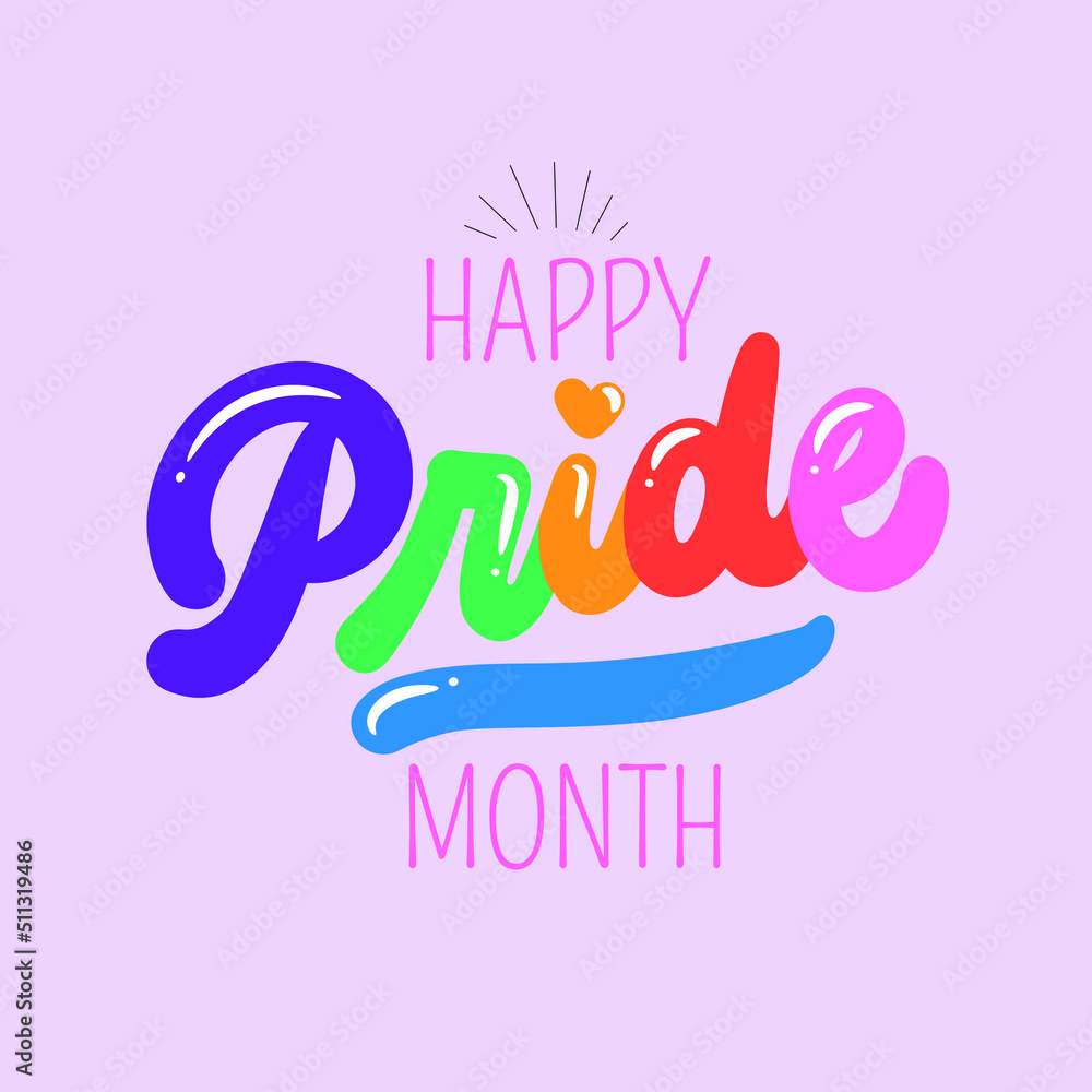 Obraz premium Happy Pride Month