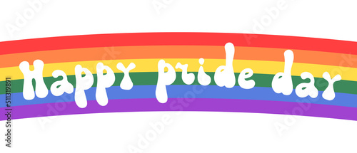 Lgbtq diversity rainbow pride concept vector isolated illustration