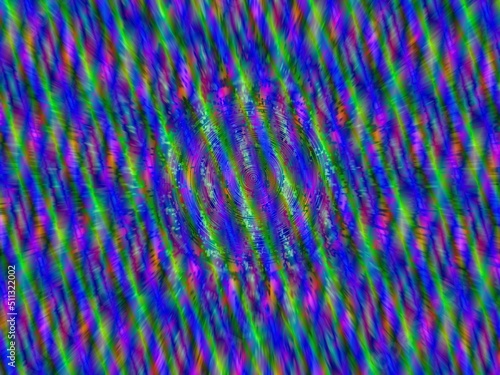 Wallpaper Mural サイケデリックなネオンカラーの抽象イメージ Torontodigital.ca