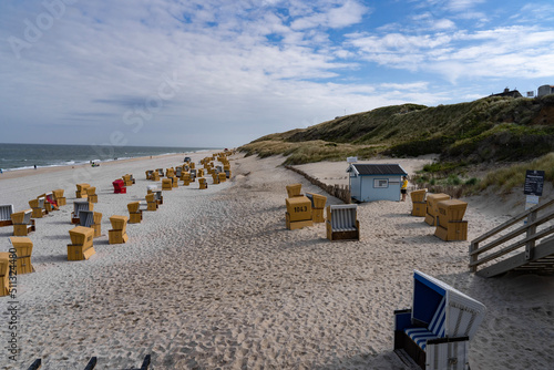 beach huts on the beach