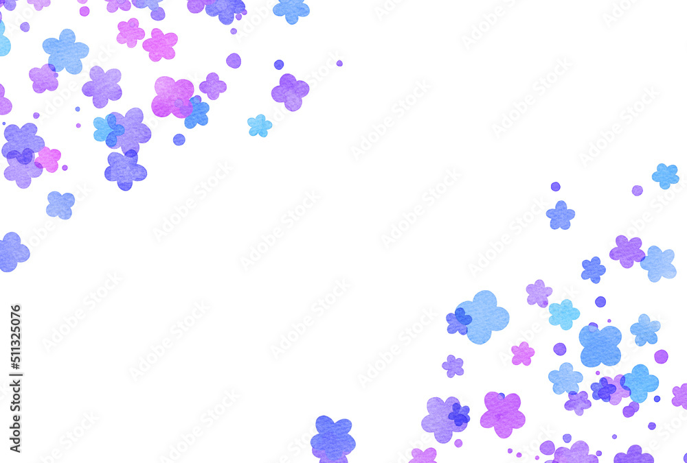 背景素材_水彩_花_紫 背景素材_水彩_花_紫