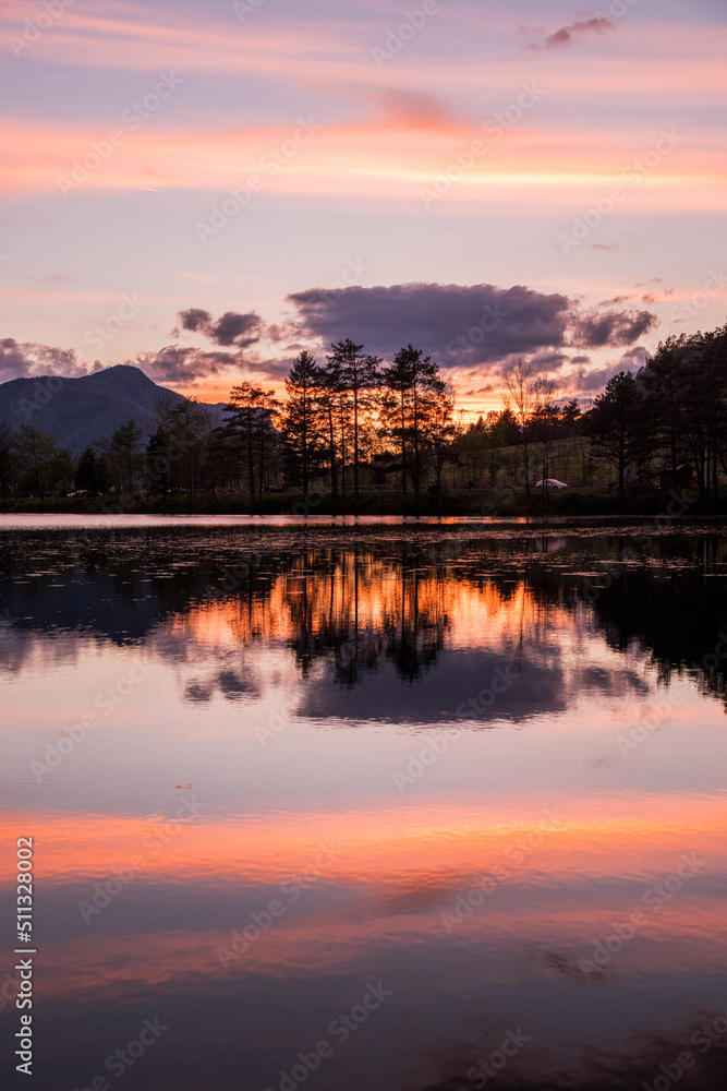 Spring by the lake in Zavrsnica valley