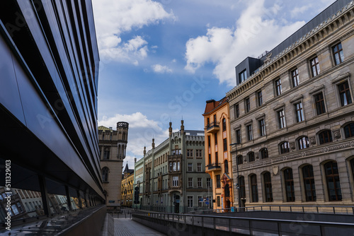 View of old buildings on urban street in Wroclaw © LIGHTFIELD STUDIOS