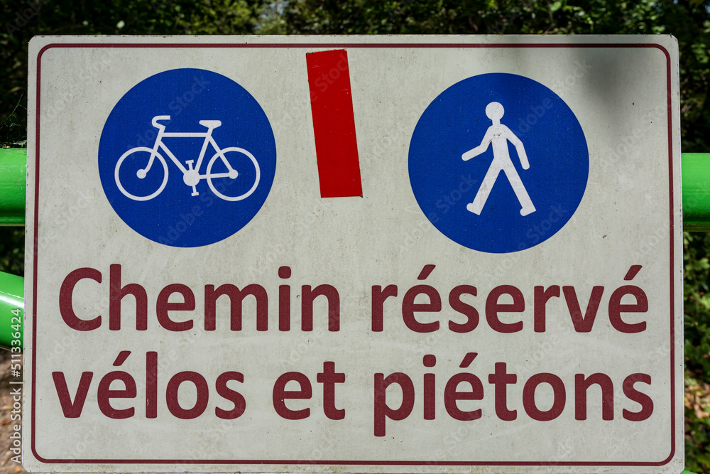 Obraz premium panneautage de randonnée