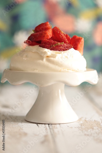 pavlova aux fraises