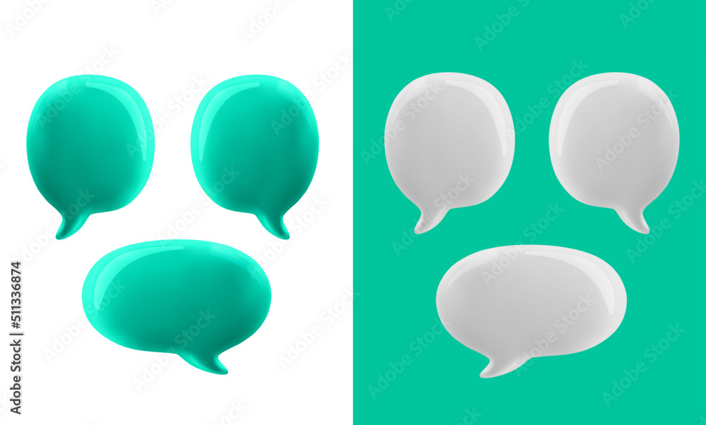 3d talking cloud, 3D illustration of speech bubble. Glossy talking cloud bubble high quality vector. Shiny cloud foam vector. 3d talking cloud, 3D illustration of speech bubble. Glossy talking cloud bubble high quality vector. Shiny cloud foam vector.