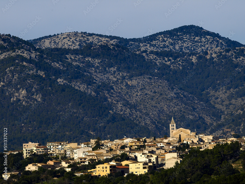 Obraz premium Campanet. Comarca de Raiguer. Mallorca. Baleares.España.
