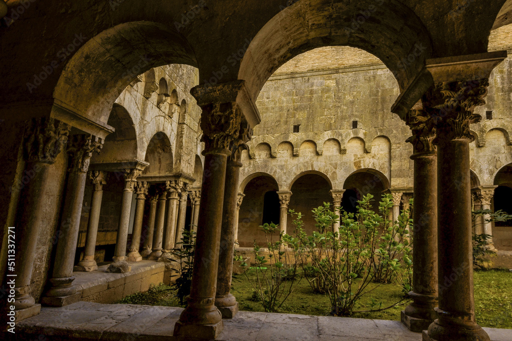 Monasterio romanico de Sant Pere de Galligants (s.X-XII). Ciudad de Girona.Girona.España.