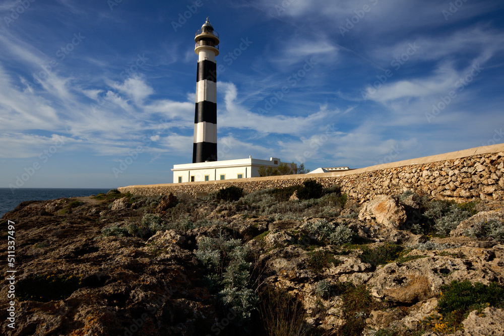 Fototapeta premium Faro de Cap d' Artrutx. Ciutadella.Menorca.Baleares.España.