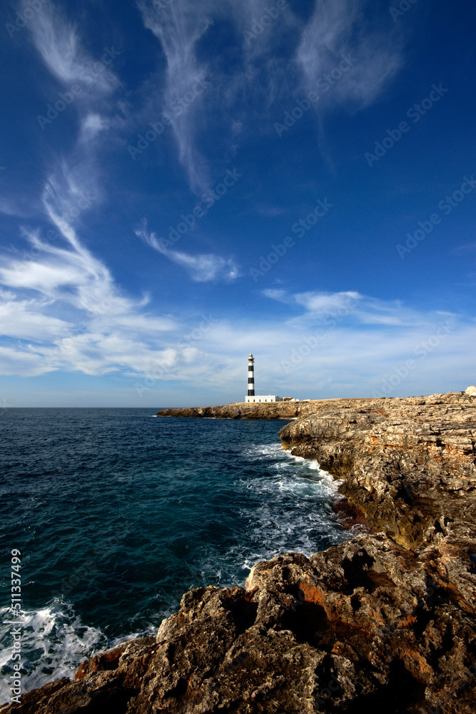 Faro de Cap d' Artrutx. Ciutadella.Menorca.Baleares.España.