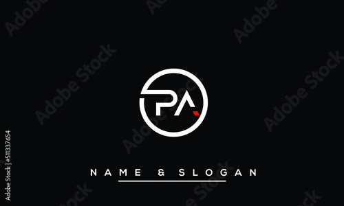 PA,  AP,  P,  A   Abstract  Letters  Logo  Monogram