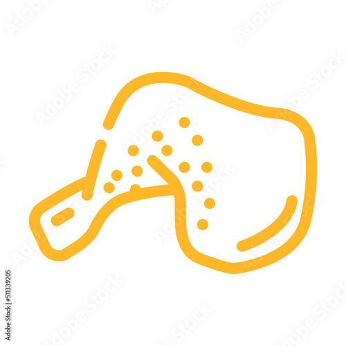 quarter back color icon vector. quarter back sign. isolated symbol illustration