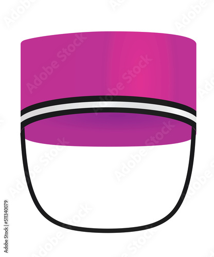 Purple bellboy hat. vector illustration