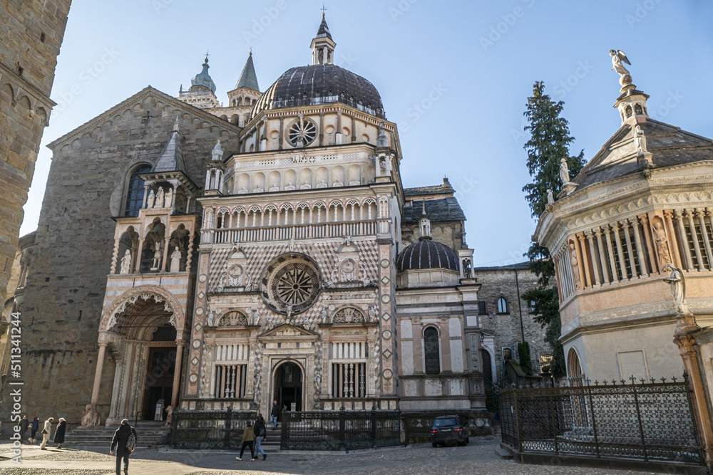 The beautiful basilica of Bergamo with the Colleoni Chapel