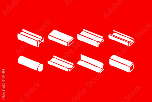 hand drawn girder design vector illustration