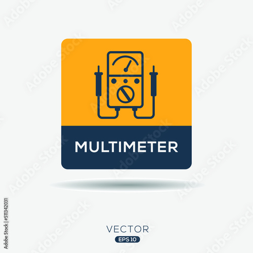 Creative (Multimeter) Icon, Vector sign.