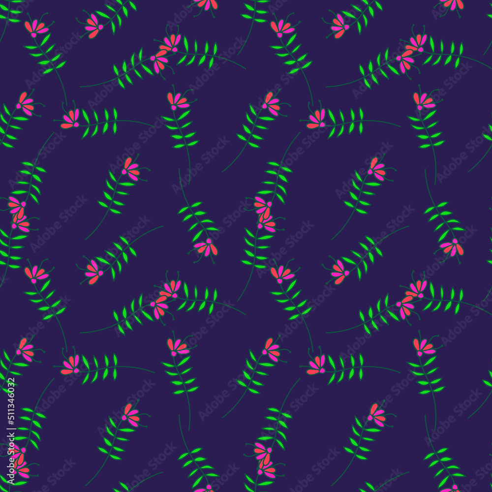 Simple small flower seamless pattern. Cute floral wallpaper.