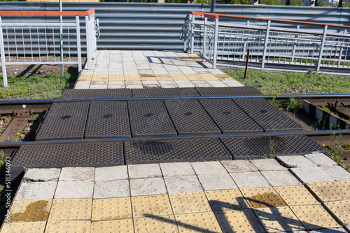 pedestrian crossing over the railway