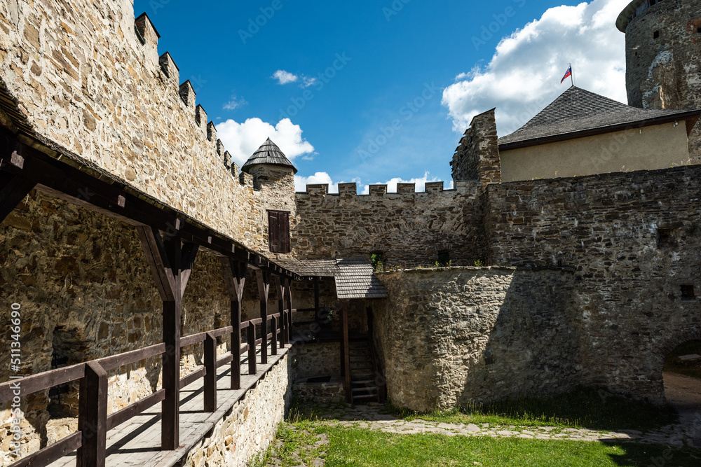Fototapeta premium Stara Lubovna Castle in Slovakia. Exterior of open air museum, Slovak Republik