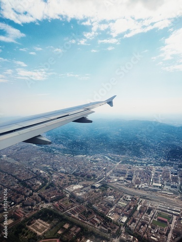 view from airplane window