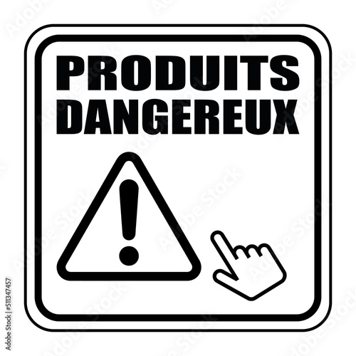 Logo produits dangereux.