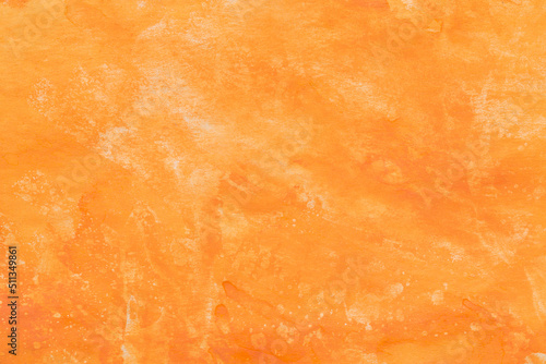 orange painted watercolor background texture