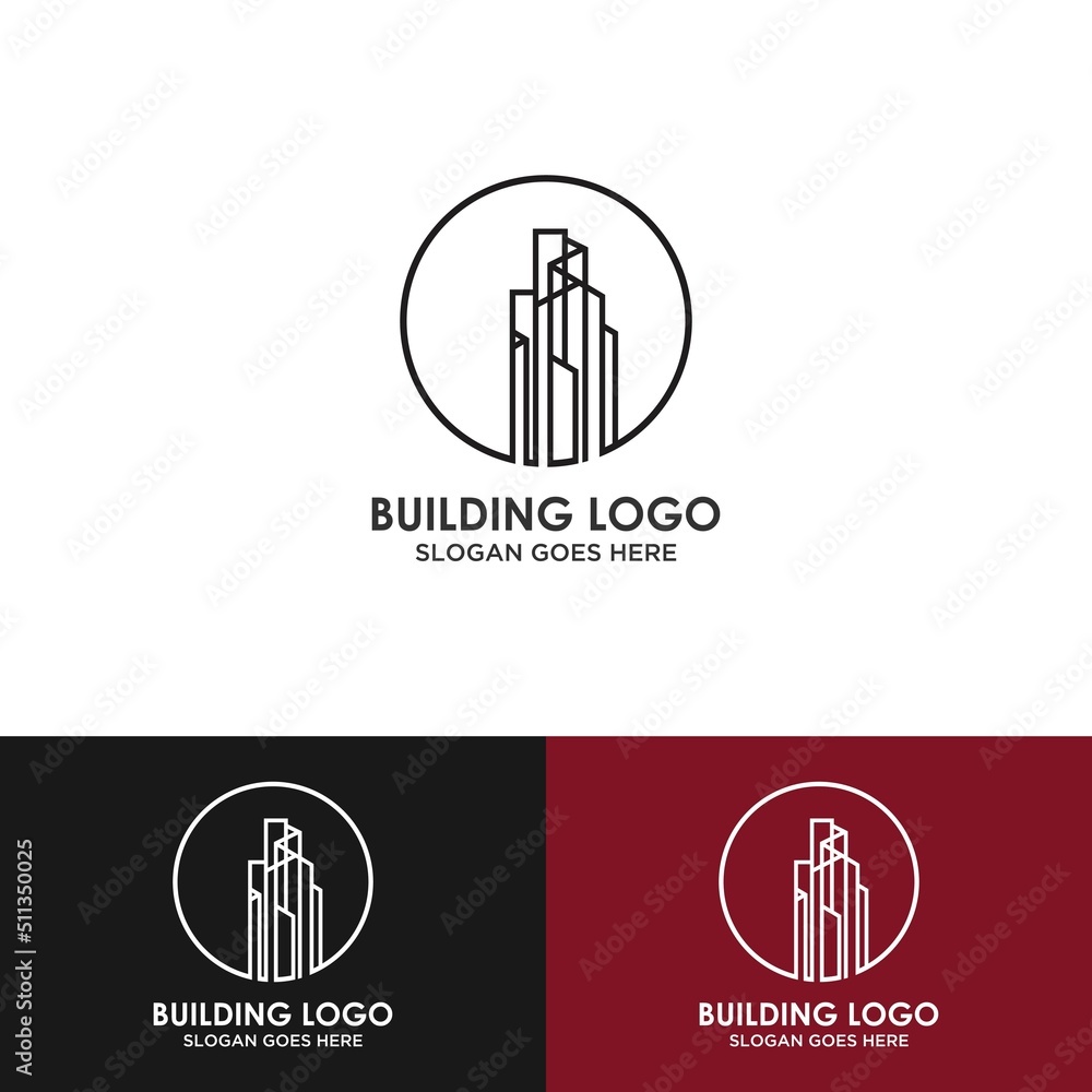 Template Logo Bisnis Real Estate, Bangunan, Pengembangan Properti, dan Desain Logo Vector Eps 10 dengan warna emas mewah