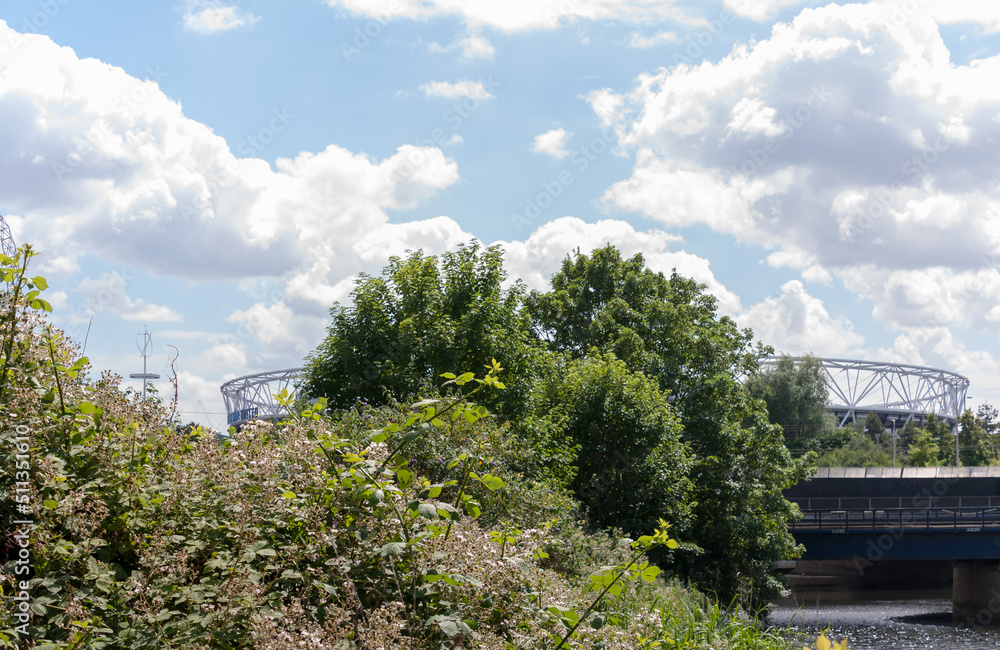 A view of lush Wetlands Walk in the Olympic Park, in London, United Kingdom, June 13, 2022
A view of lush Wetlands Walk in the Olympic Park, in London, United Kingdom, June 13, 2022