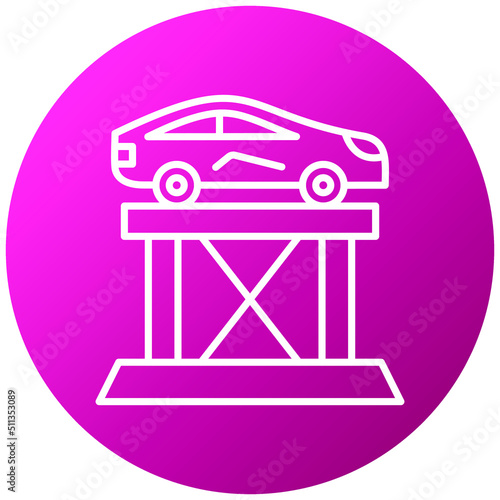 Car Lift Icon Style