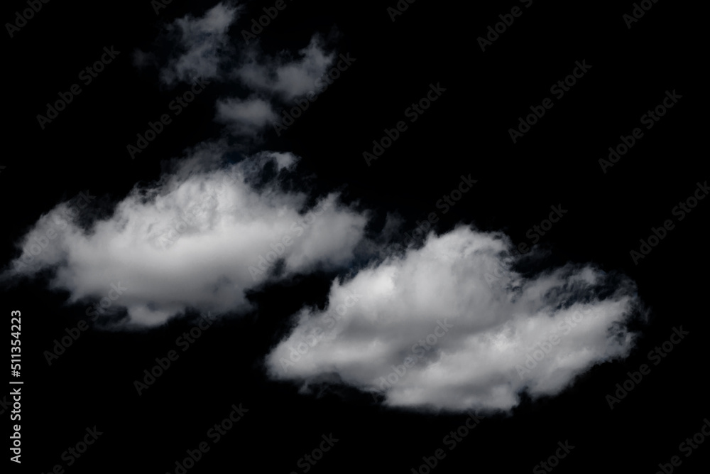 white fluffy clouds isolated on a black background, clipart white fluffy clouds isolated on a black background, clipart