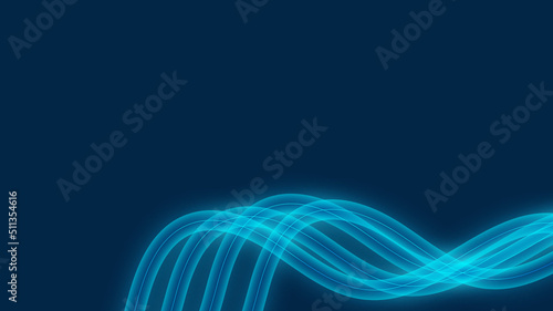 Technology digital wave lines with dark blue background