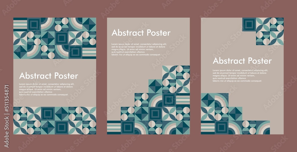 Geometric Poster Design for book, magazine, poster, flyer, etc