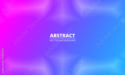 Blue and pink bright abstract background with vector frame effect and futuristic geometric shapes. Colorful gaming futuristic cyberpunk concept abstract bacground. Vector illustration
