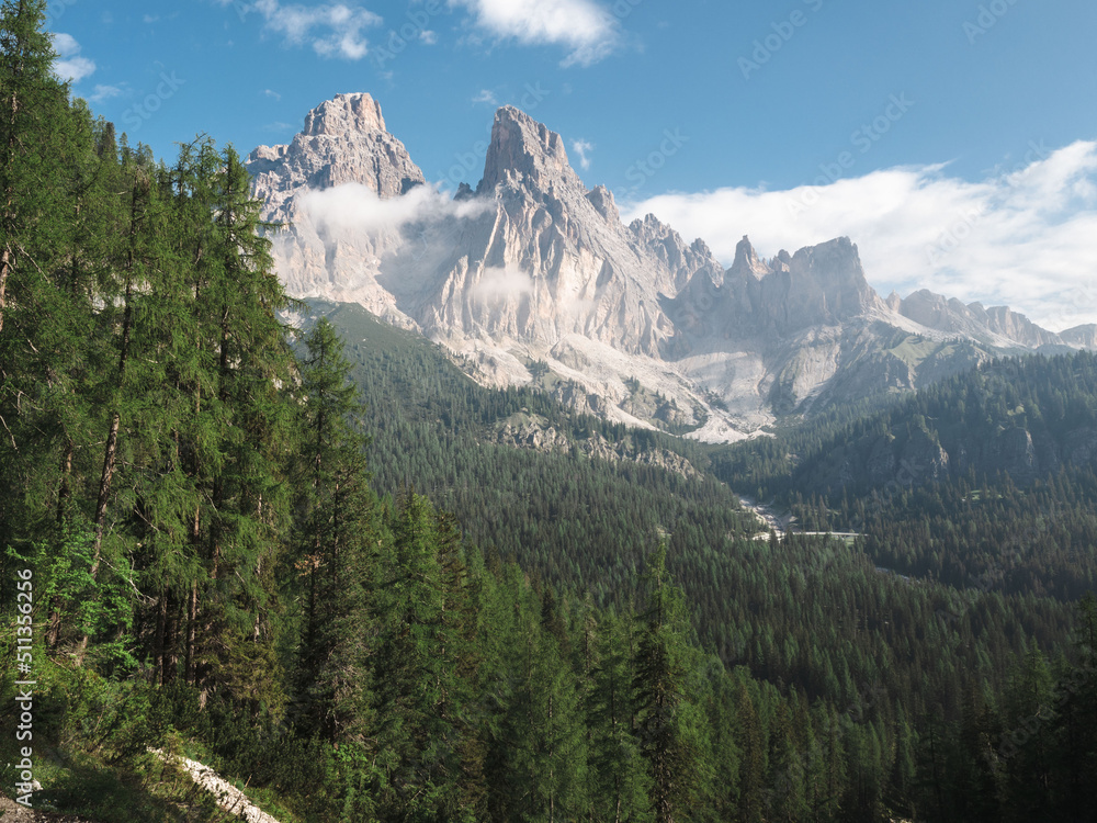 Mountain peaks in the Dolomites, Italy. Mountain peaks in the Dolomites, Italy.