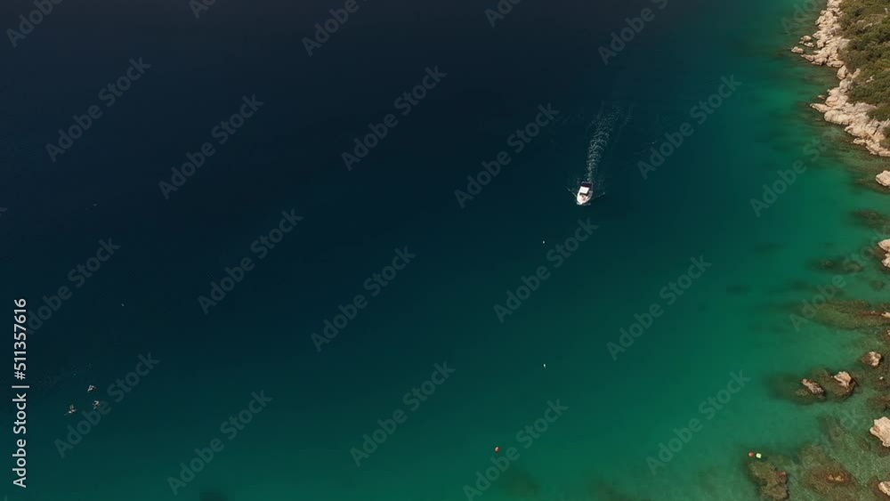 stunning nature's wonder scene at desirable holiday destination , aerial drone turquoise water , Kas , Antalya stunning nature's wonder scene at desirable holiday destination , aerial drone turquoise water , Kas , Antalya
