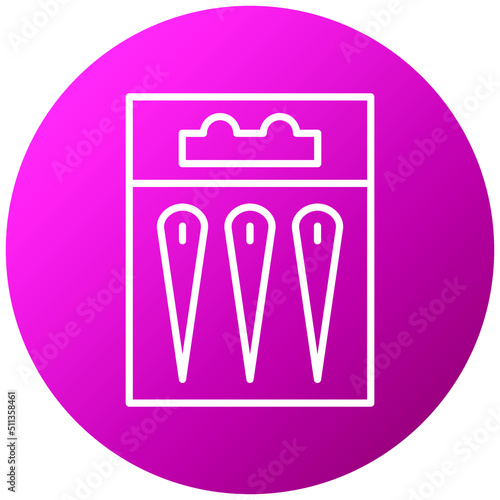 Needles Packet Icon Style