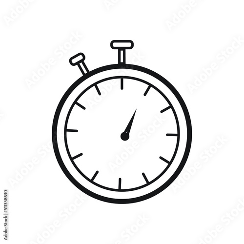 stopwatch icon design template illustration 