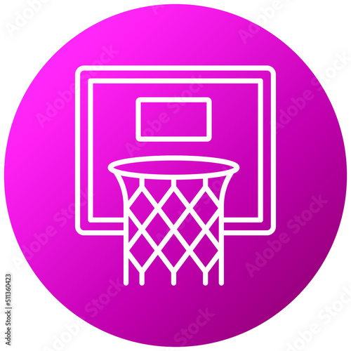 Basketball Hoop Icon Style
