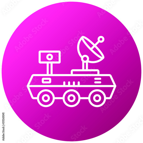 Mars Rover Icon Style
