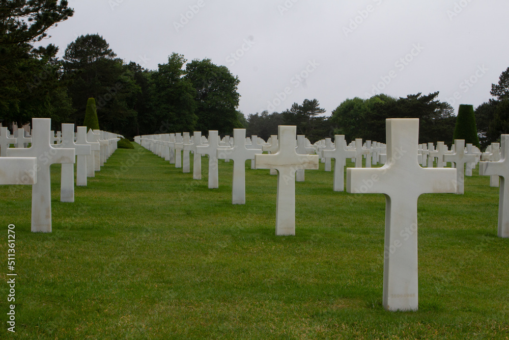 The American WW2 Cemetery in Colleville, Normandy