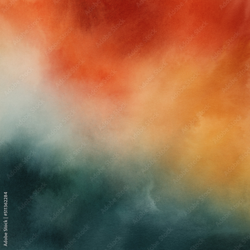 Beautiful colorful abstract background. Versatile artistic image for creative design projects: posters, banners, cards, magazines, covers, prints, wallpapers. Watercolour on paper.