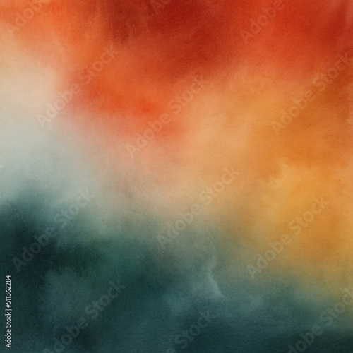 Beautiful colorful abstract background. Versatile artistic image for creative design projects  posters  banners  cards  magazines  covers  prints  wallpapers. Watercolour on paper.