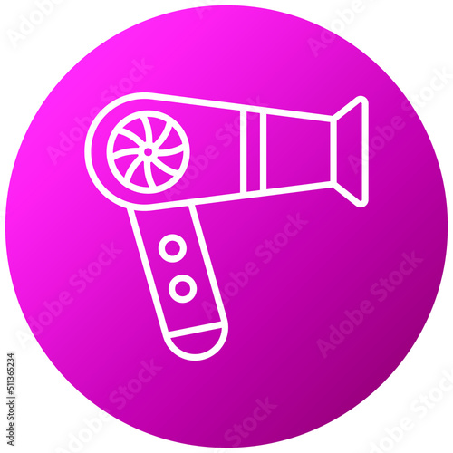 Hair Dryer Icon Style