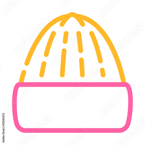 winter season hat color icon vector. winter season hat sign. isolated symbol illustration